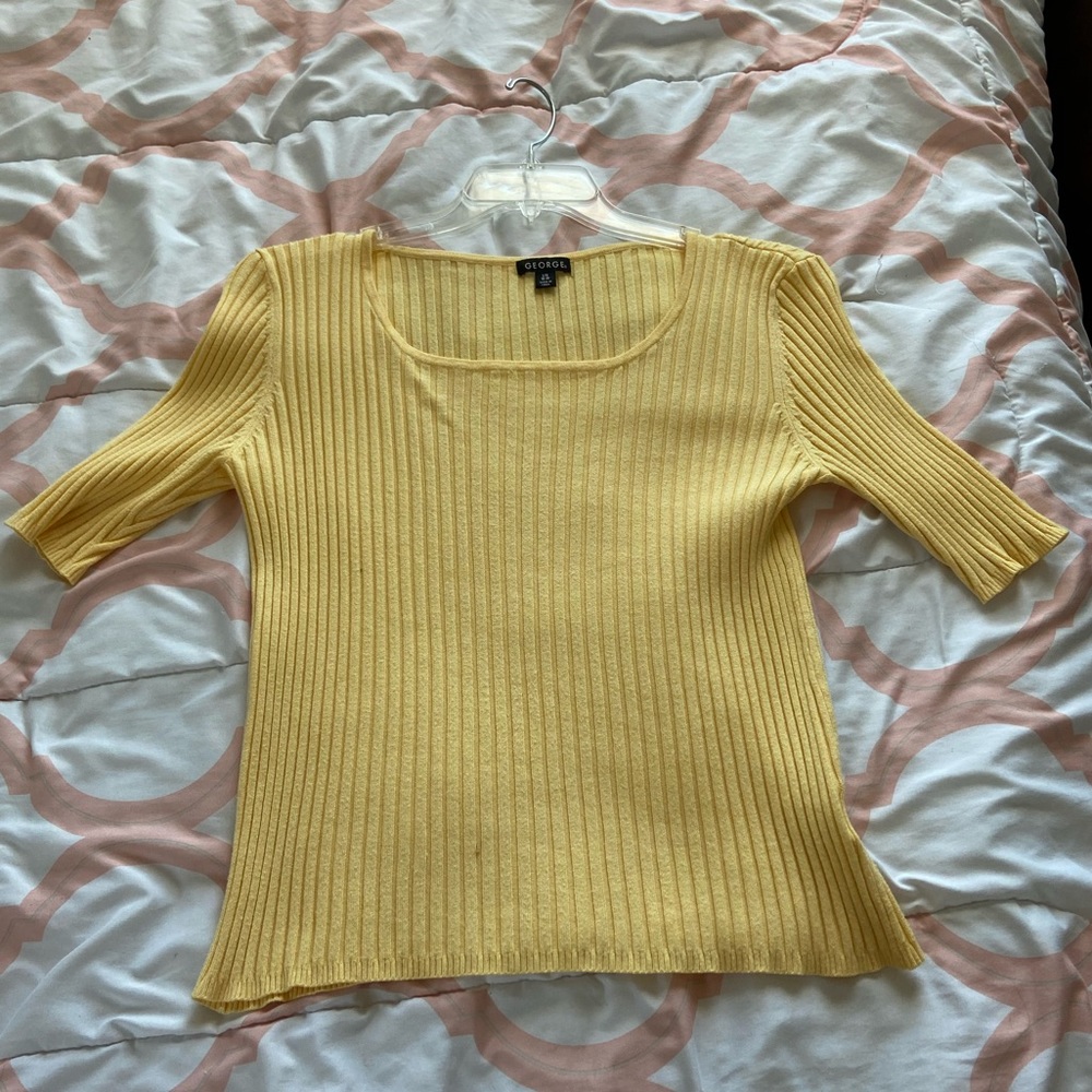 Yellow Short Sleeve - Ribbed